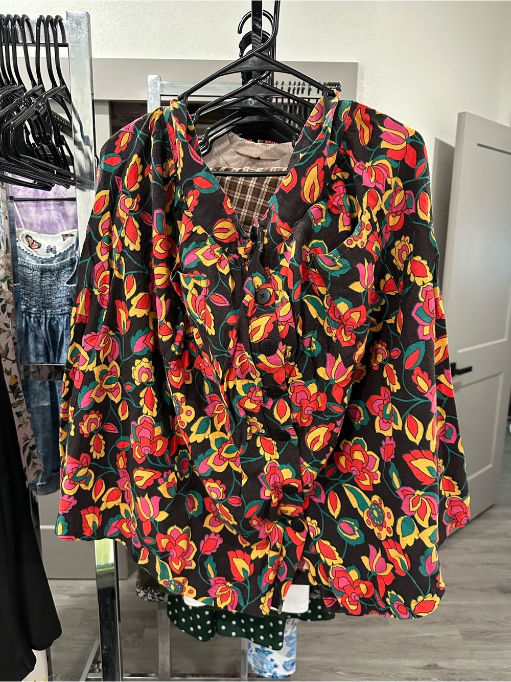 Women’s Plus Size Floral Skirt - Vibrant Colors